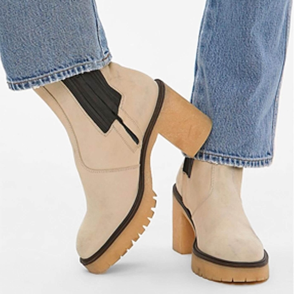 Free People James leather chelsea ankle boots size 39.5 US 9.5 new in box - Picture 1 of 7